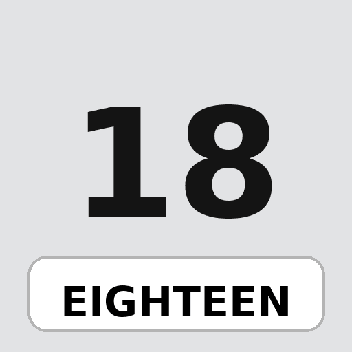 eighteen